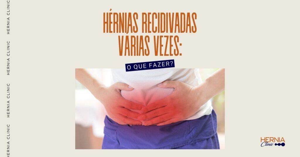 Pessoa com as mãos sobre a região abdominal inferior, destacada em vermelho, indicando dor ou desconforto abdominal.