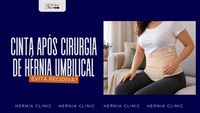Arte sobre uso de cinta após cirurgia de hérnia umbilical e risco de recidiva
